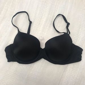 PINK Black TShirt Bra